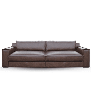 Sofá 3035 Toffee 100% Cuero  3Cuerpo