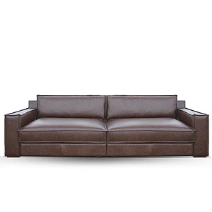 Sofá 3035 Toffee 100% Cuero  3Cuerpo