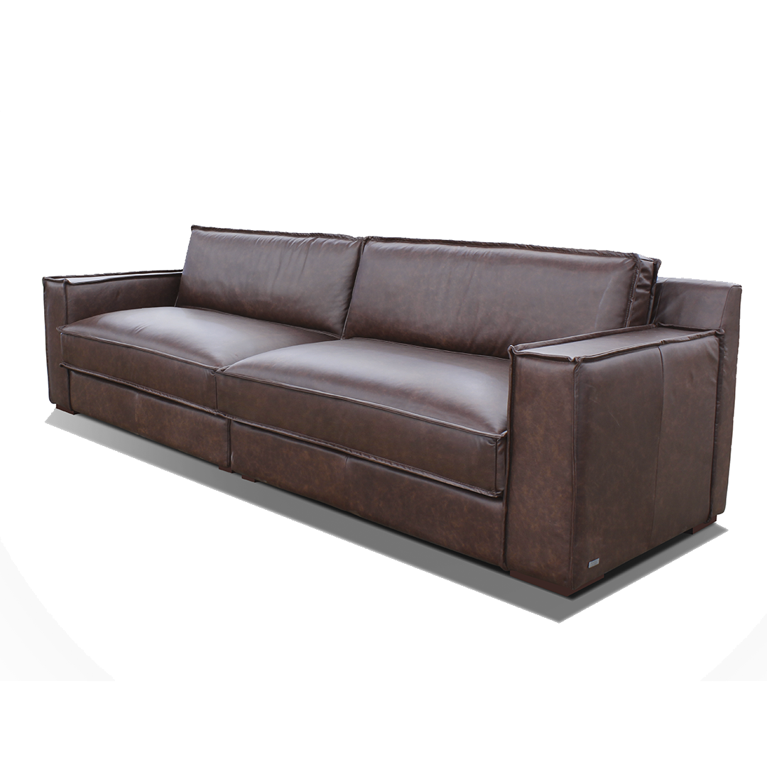 Sofá 3035 Toffee 100% Cuero  3Cuerpo 4