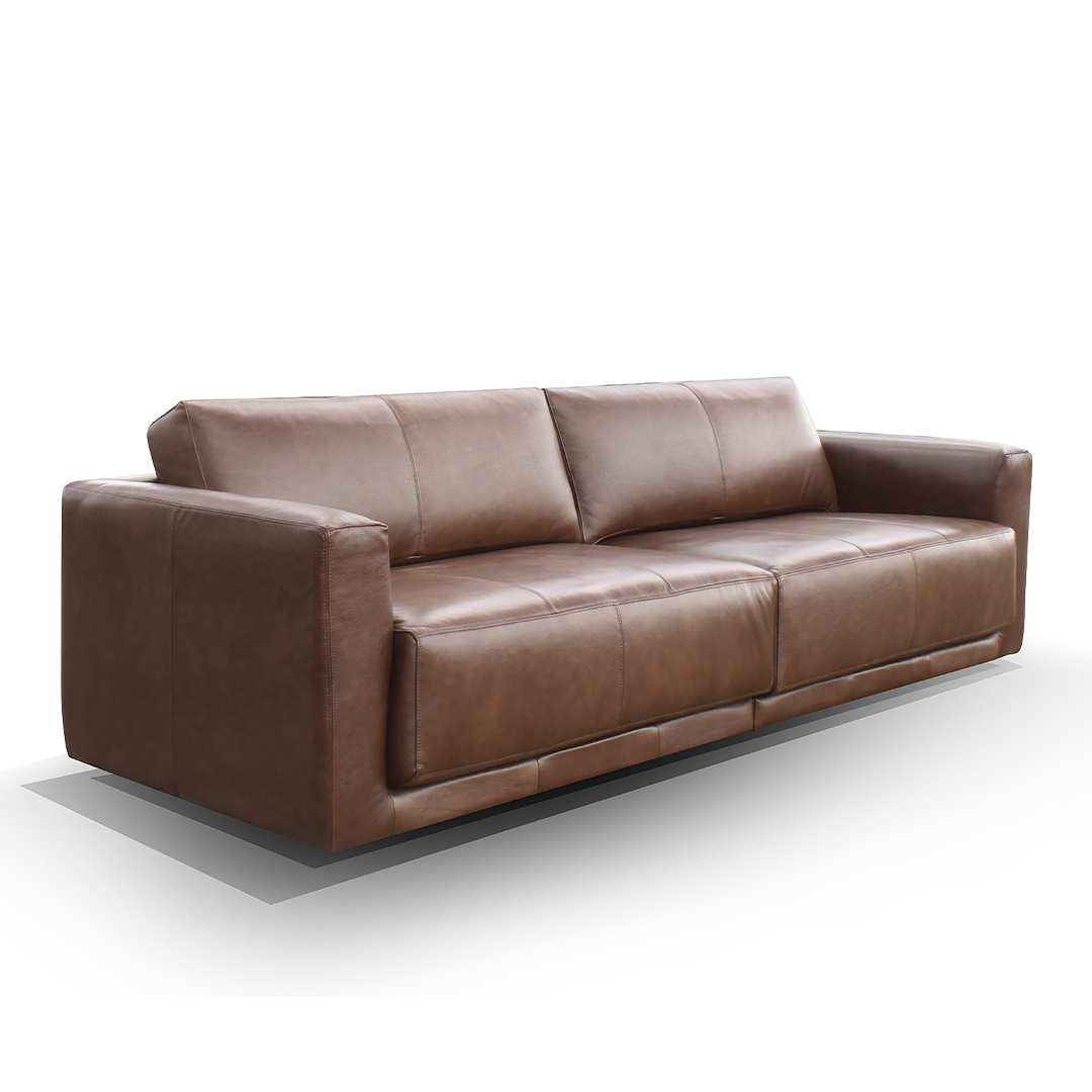 Sofá 3045 Chocolate 100 Cuero