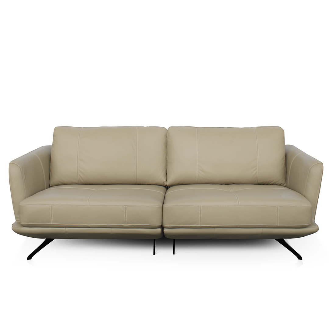 Sofá 3064 Kakhi 100% Cuero 2 Cuerpo 2