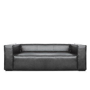 Sofá Aramís Negro 2039 100% Cuero 2039