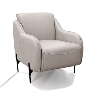 Poltrona Kenzo Gris 1001 100% Cuero