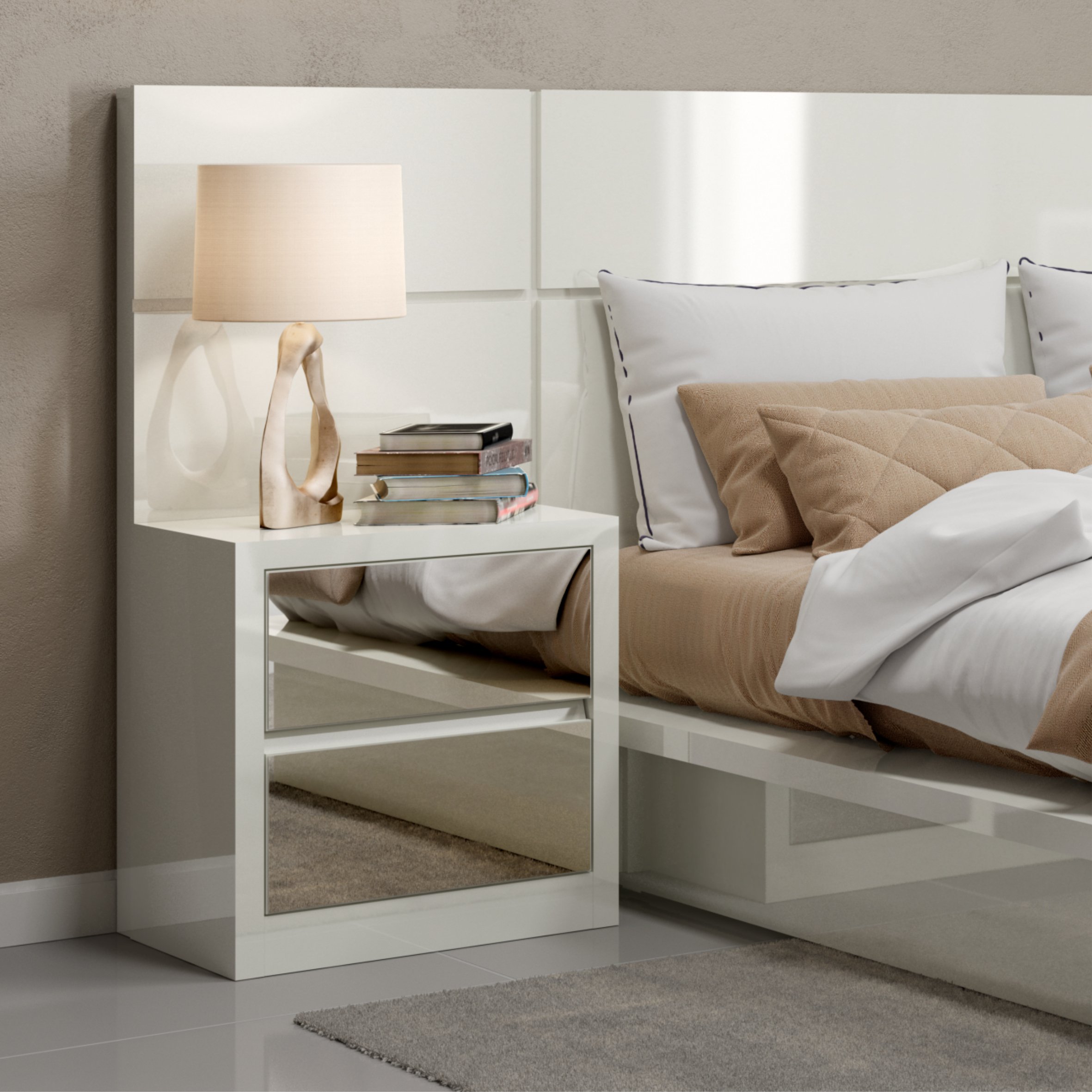 Velador TW41 2 cajones esp bb 2