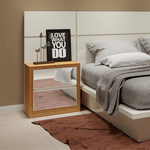 Velador Tw141 Espejado Castaño