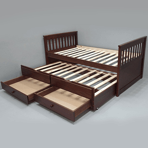 Cama Nido California Chocolate 100% Madera