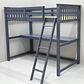Cama Boston 1.5 P Loft Azul 100% Madera - Miniatura 2