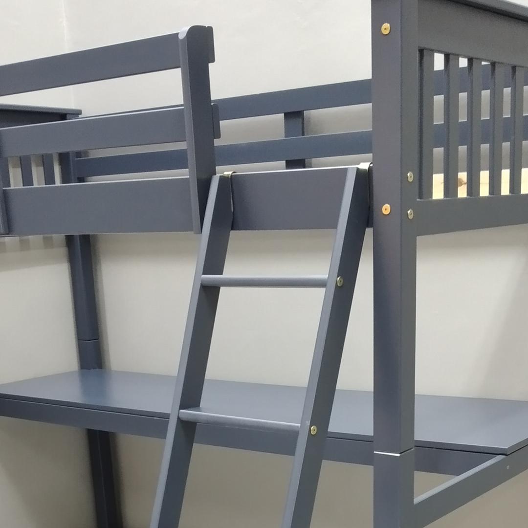 Cama Boston 1.5 P Loft Azul 100% Madera 4