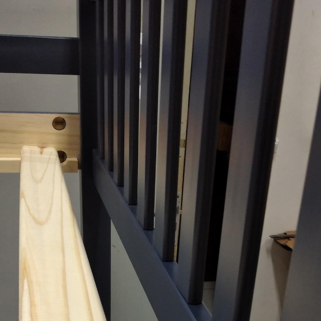 Cama Boston 1.5 P Loft Azul 100% Madera 6