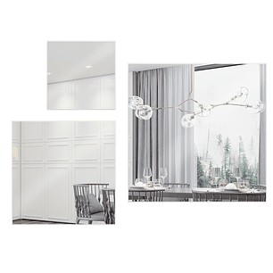 Set De Espejos Aconcagua Es14 Cuadrado Off White