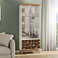 Vitrina Geo Led C712 Off White Castaño - Miniatura 1