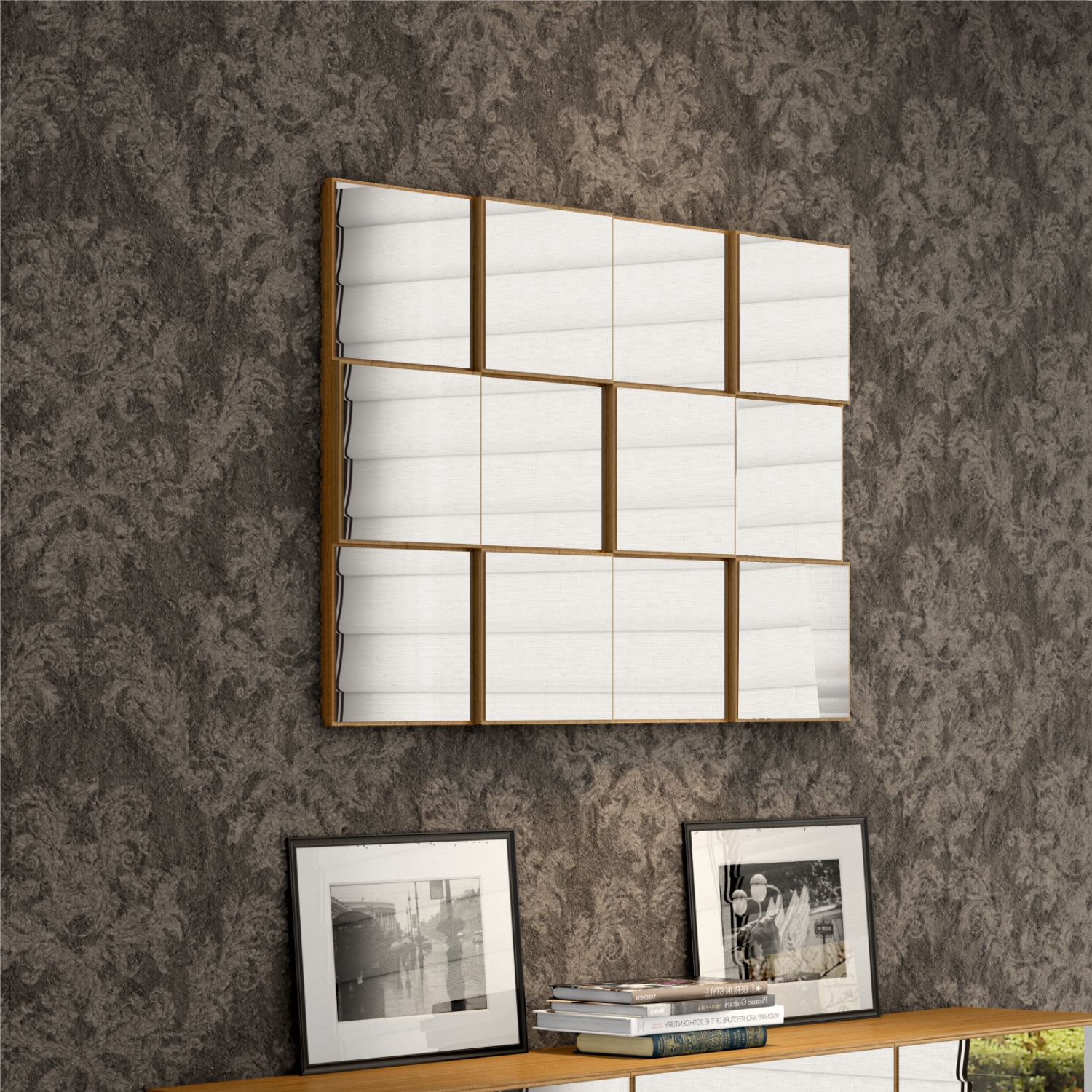 Espejo Yelcho Tb87 Castaño 100Cm 3