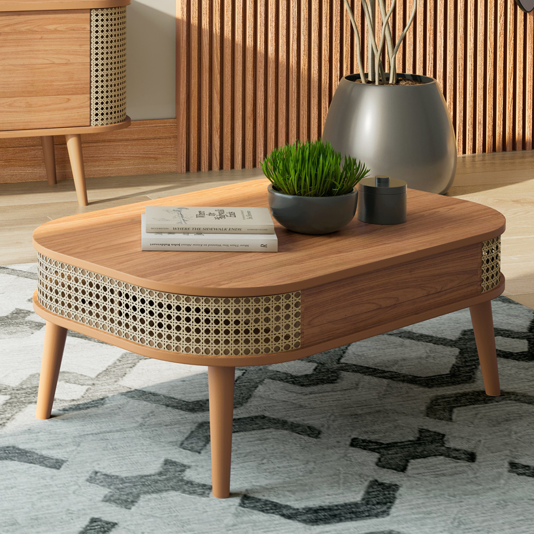 Mesa De Centro Nature Curvy Ratán Tb611 1