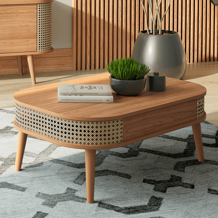 Mesa De Centro Nature Curvy Ratán Tb611 1