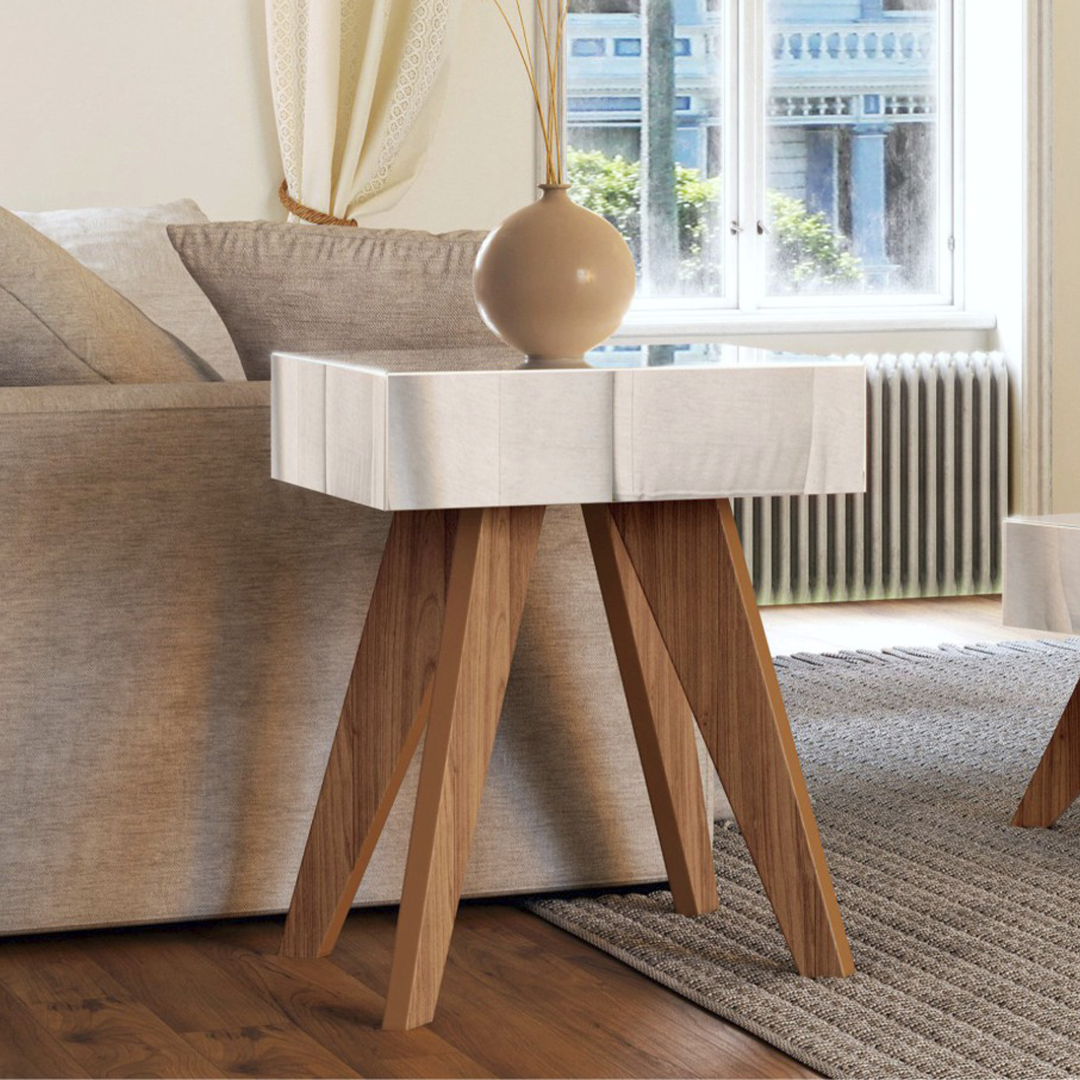 Mesa Lateral Mirror Castaño Tb710E 1