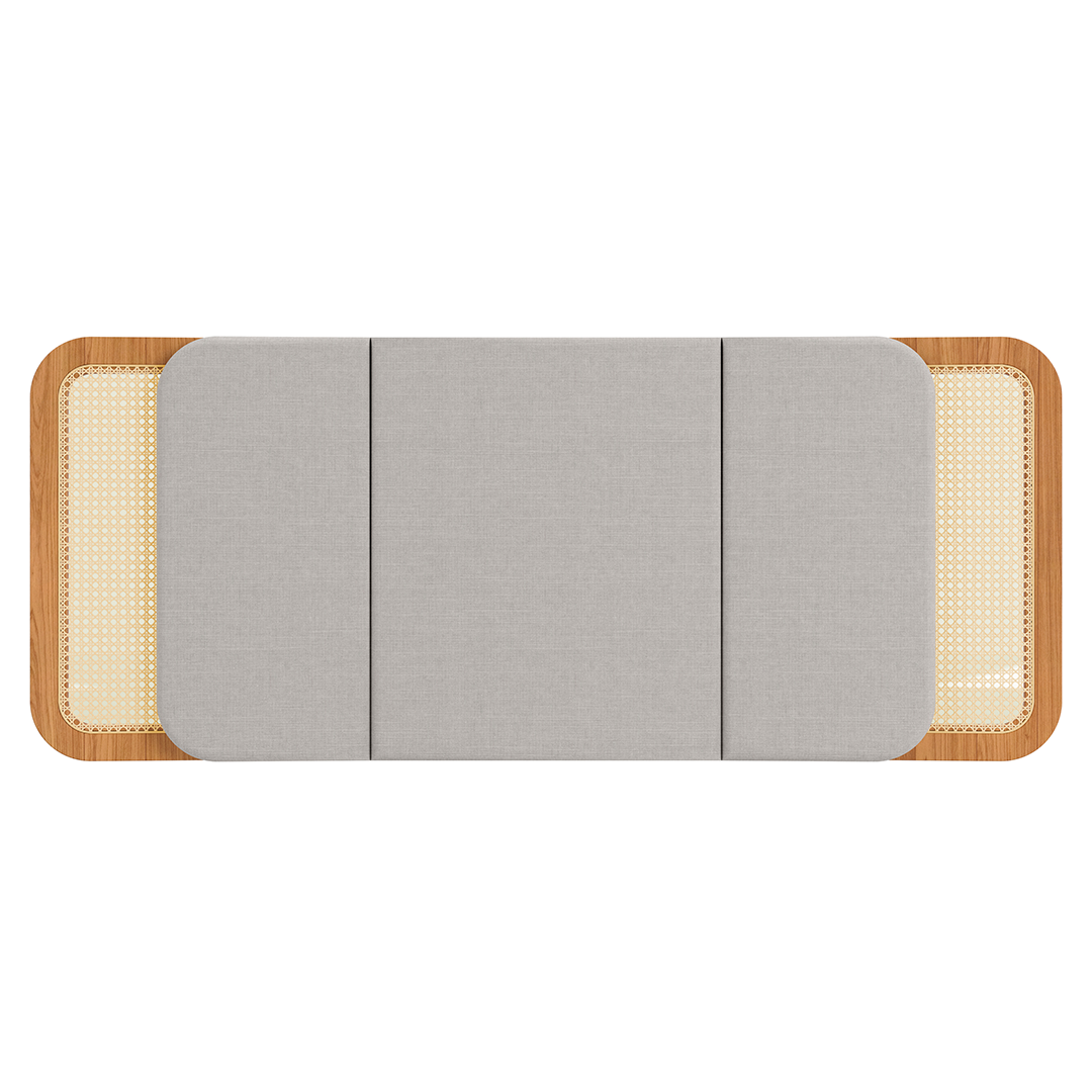 Respaldo Nature Acolchado Ratán 1.7 Tw199 3