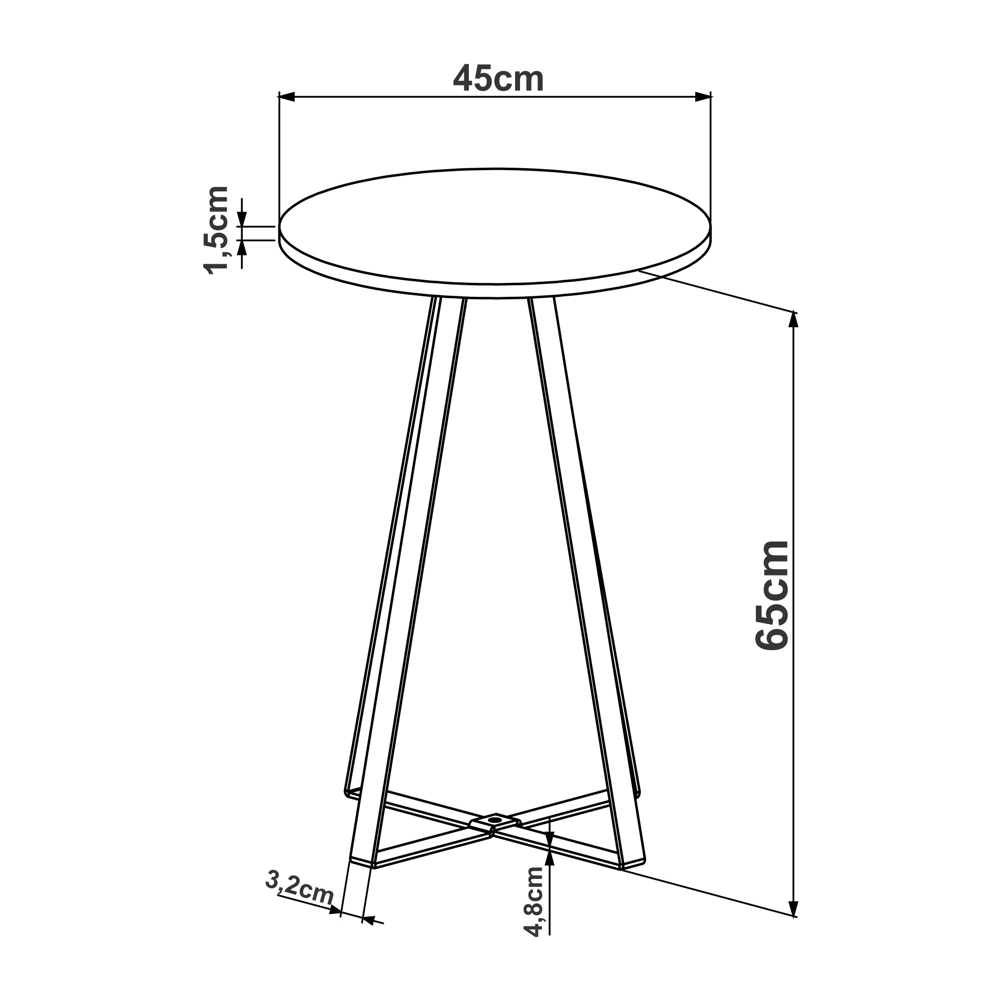 Mesas Laterales Luna Black / 27939 - 27940 2
