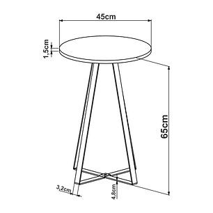 Mesas Laterales Luna Black / 27939 - 27940
