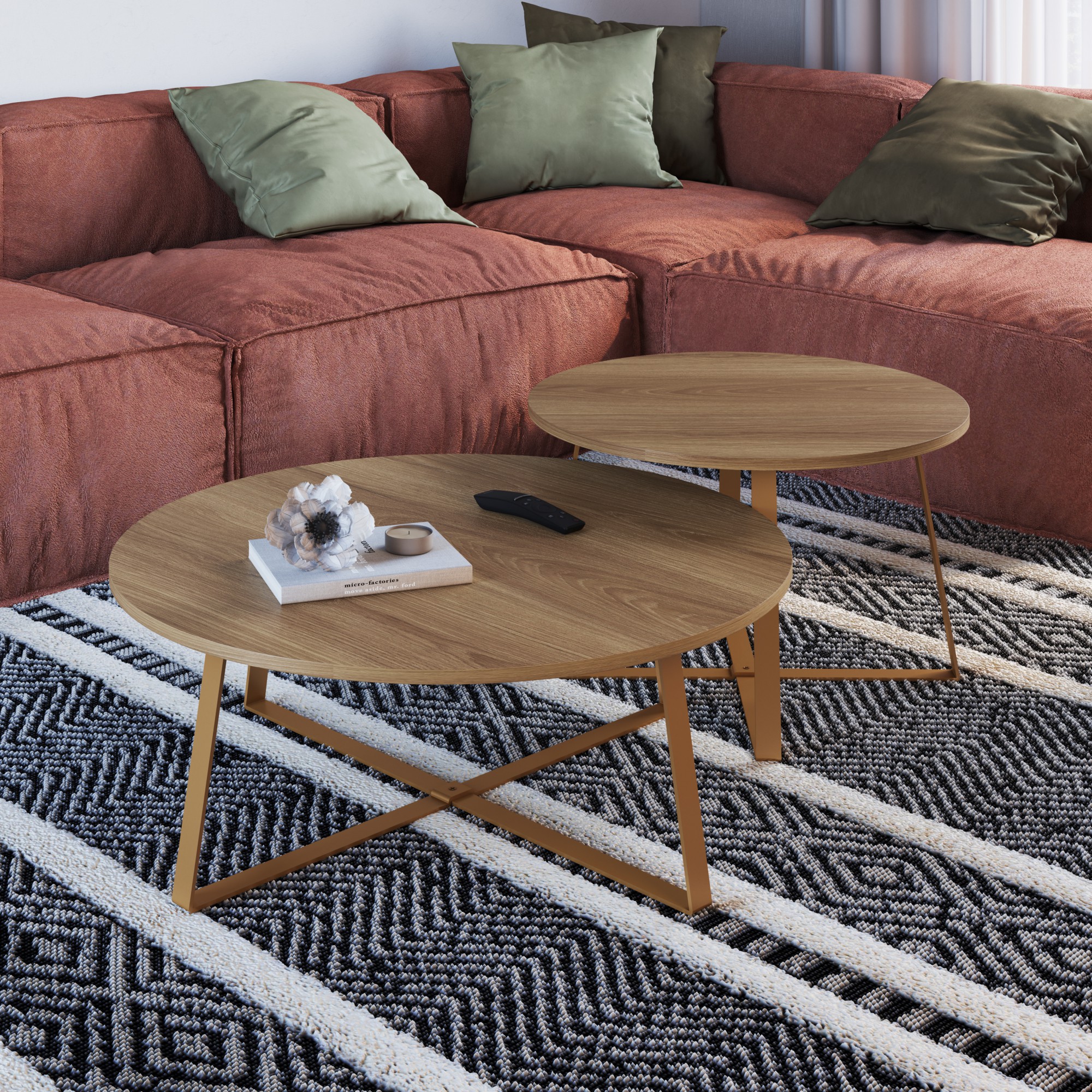 Mesas de Centro Júpiter Natural / 27947 - 27948 1