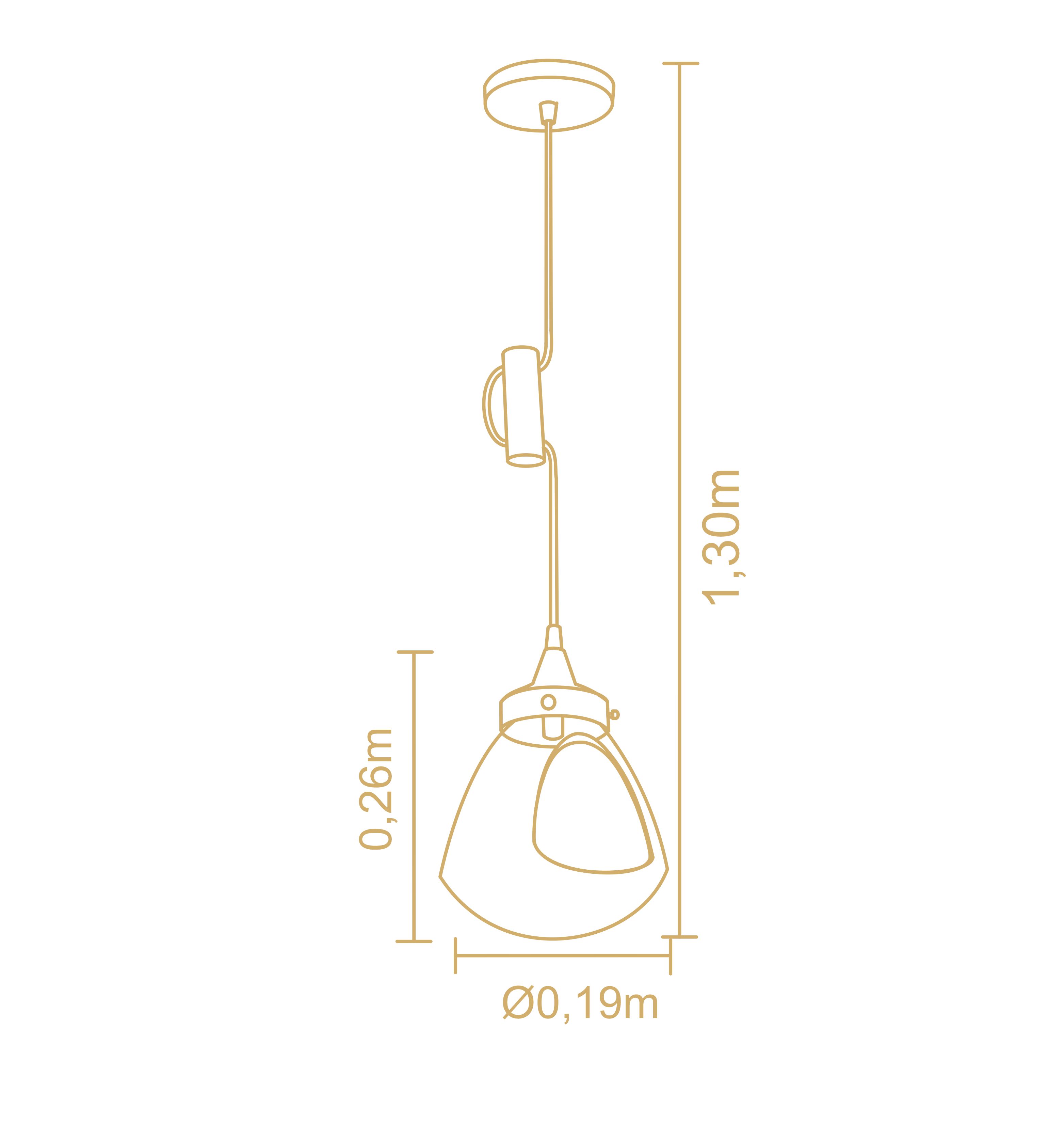 Lampara Colgante Terrario  1L 2961/1Ct/Dr 3