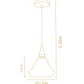 Lampara Colgante Flow Piramidal Large  2923 - Miniatura 3