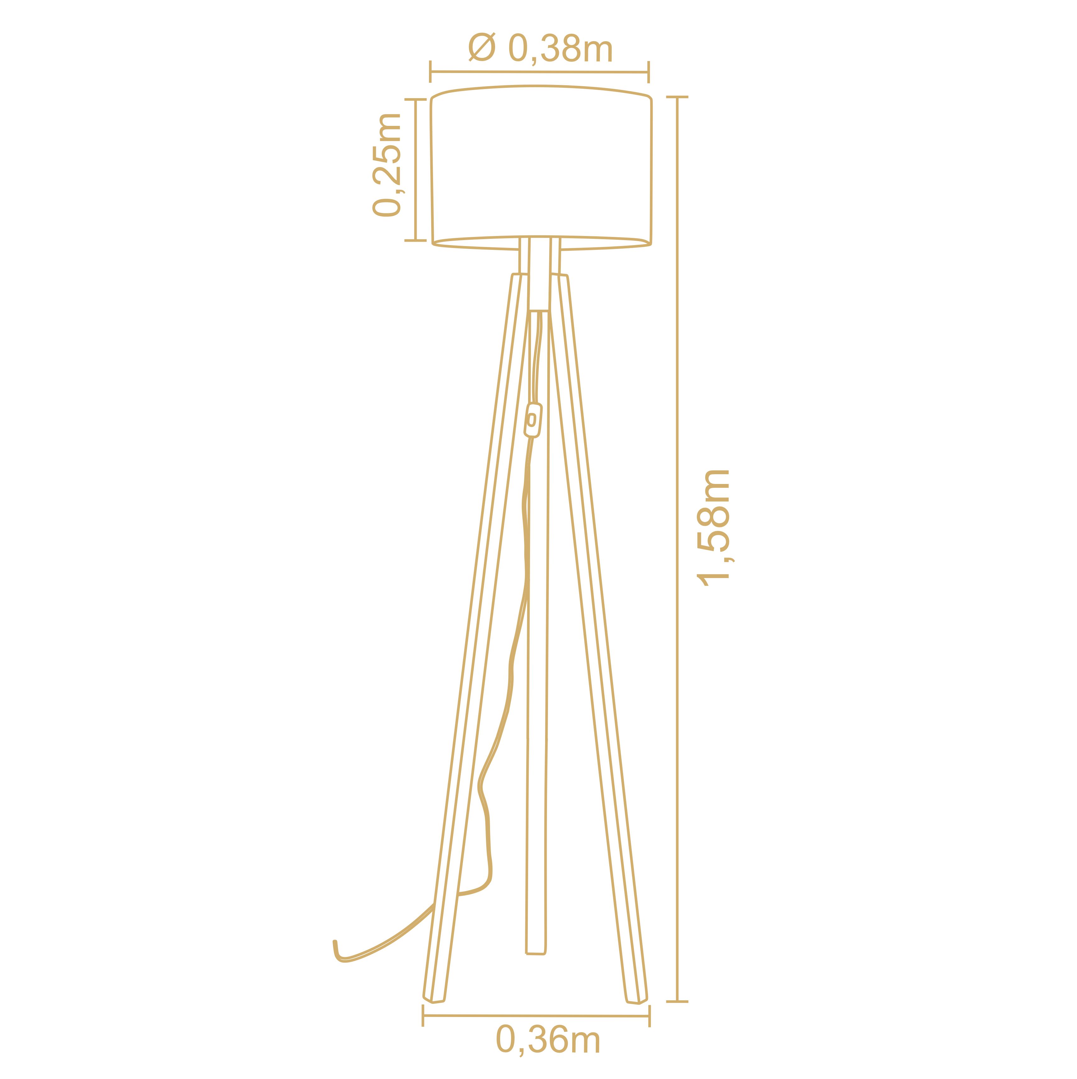 Lampara De Pie Economy 3204Na/83 3