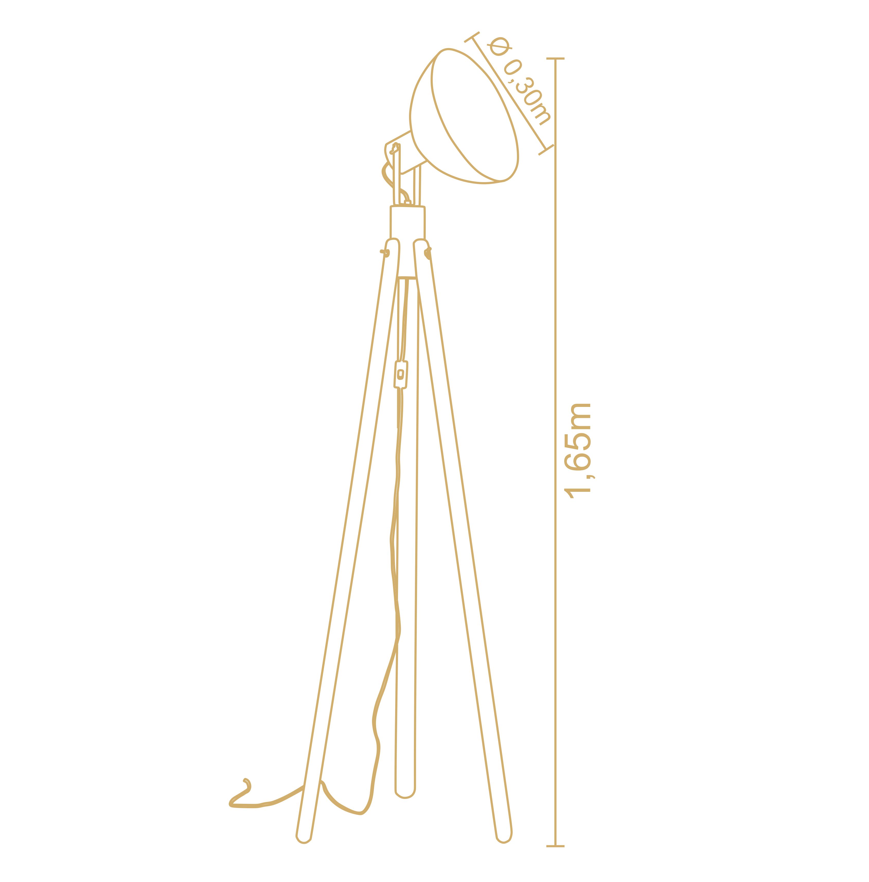 Lampara De Pie Viena Trippe 3203Ct 3