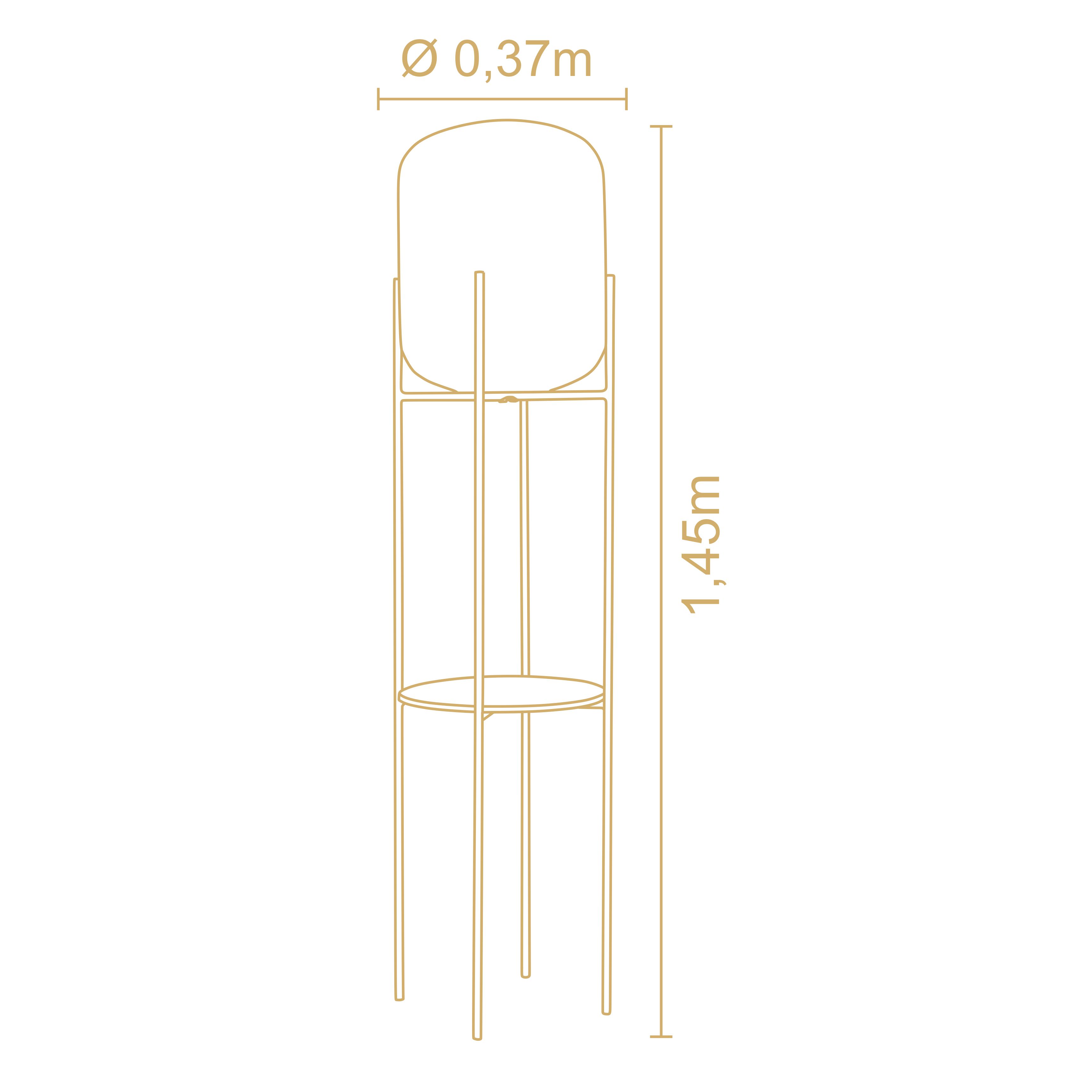 Lampara De Pie Esther  3212 3