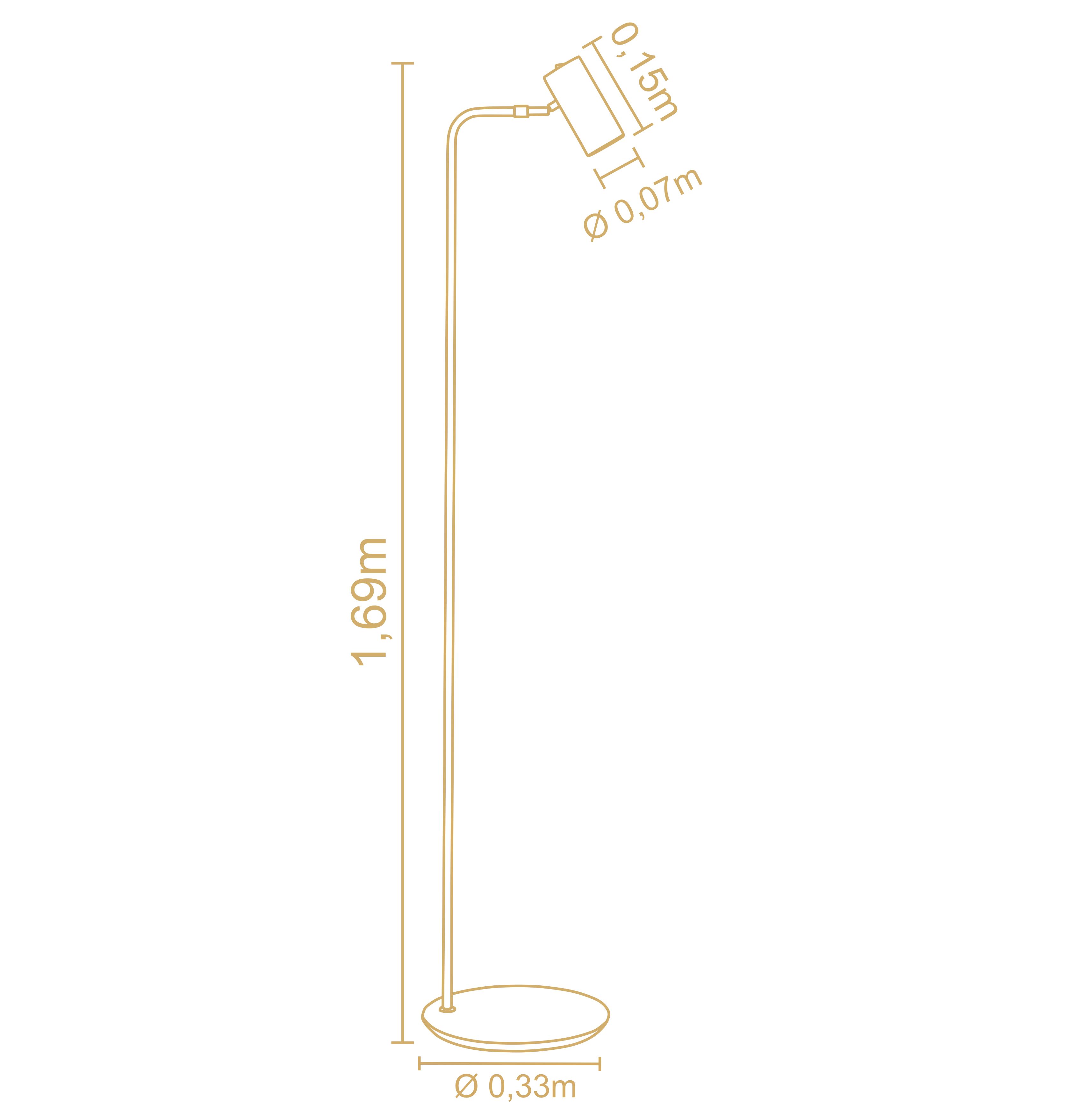 Lampara De Pie Minimum 3201Ct 3