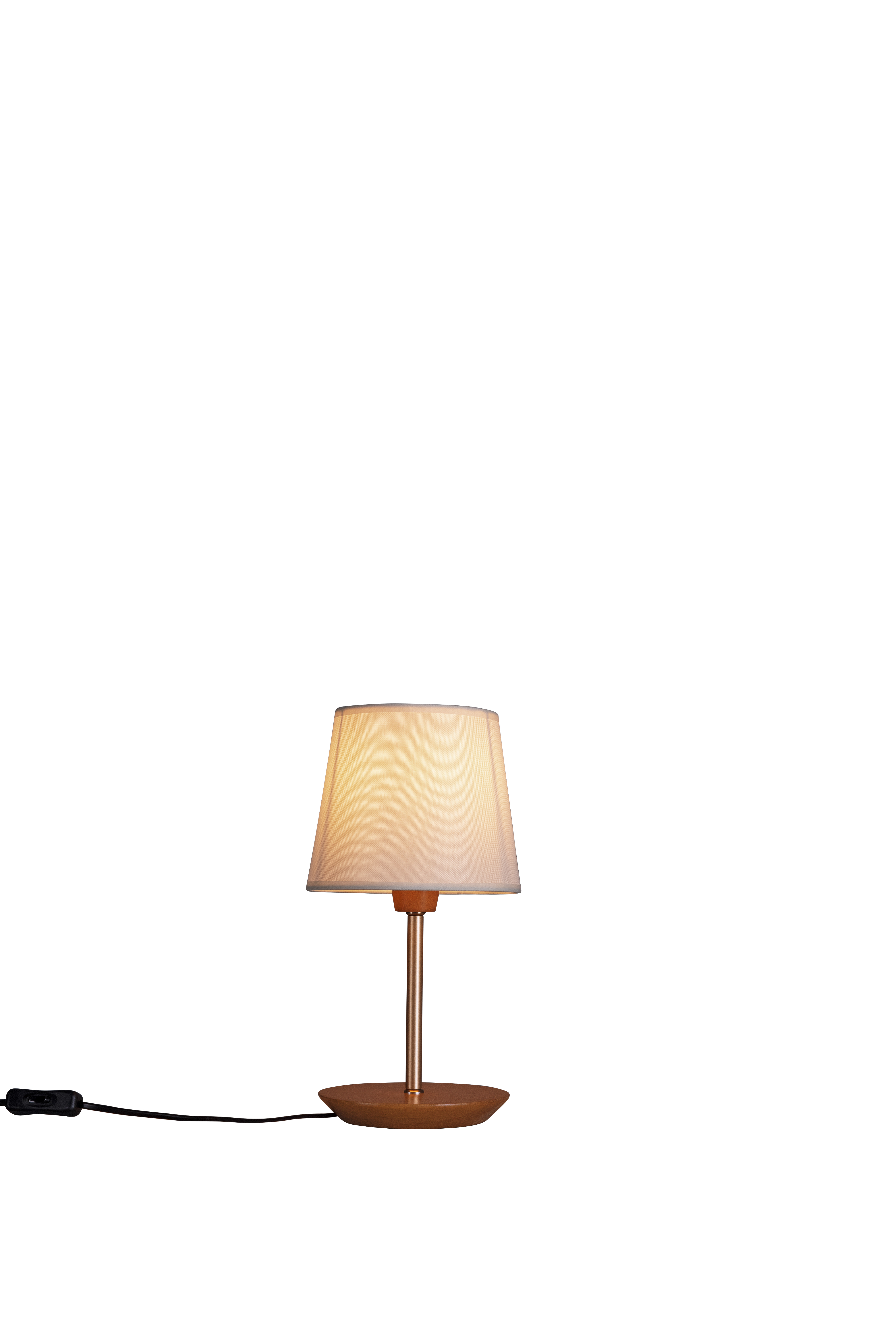 Lampara De Velador Slim Small Pantalla Algodón Crudo 3038Ct/83 1