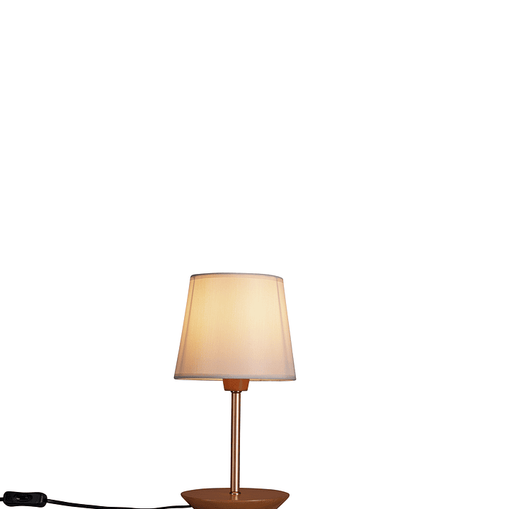 Lampara De Velador Slim Small Pantalla Algodón Crudo 3038Ct/83 1