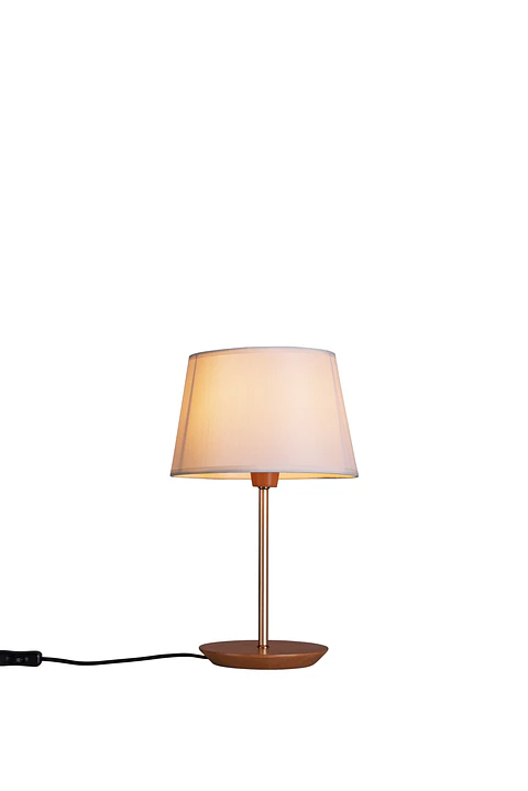 Lampara De Velador Slim Medium Pantalla Algodón Crudo 3039Ct/83
