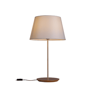 Lampara Velador Slim Extra Large Pantalla Algodón Crudo 3041Ct/83