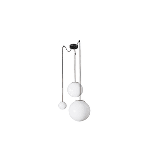 Lampara Cascada Milky 3 Esferas  3153Ct