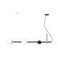 Lampara Colgante Milky Linea 3 Esferas 3172Ct - Miniatura 2