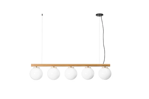 Lampara Colgante Milky Linea 5 Esferas 3173Ct