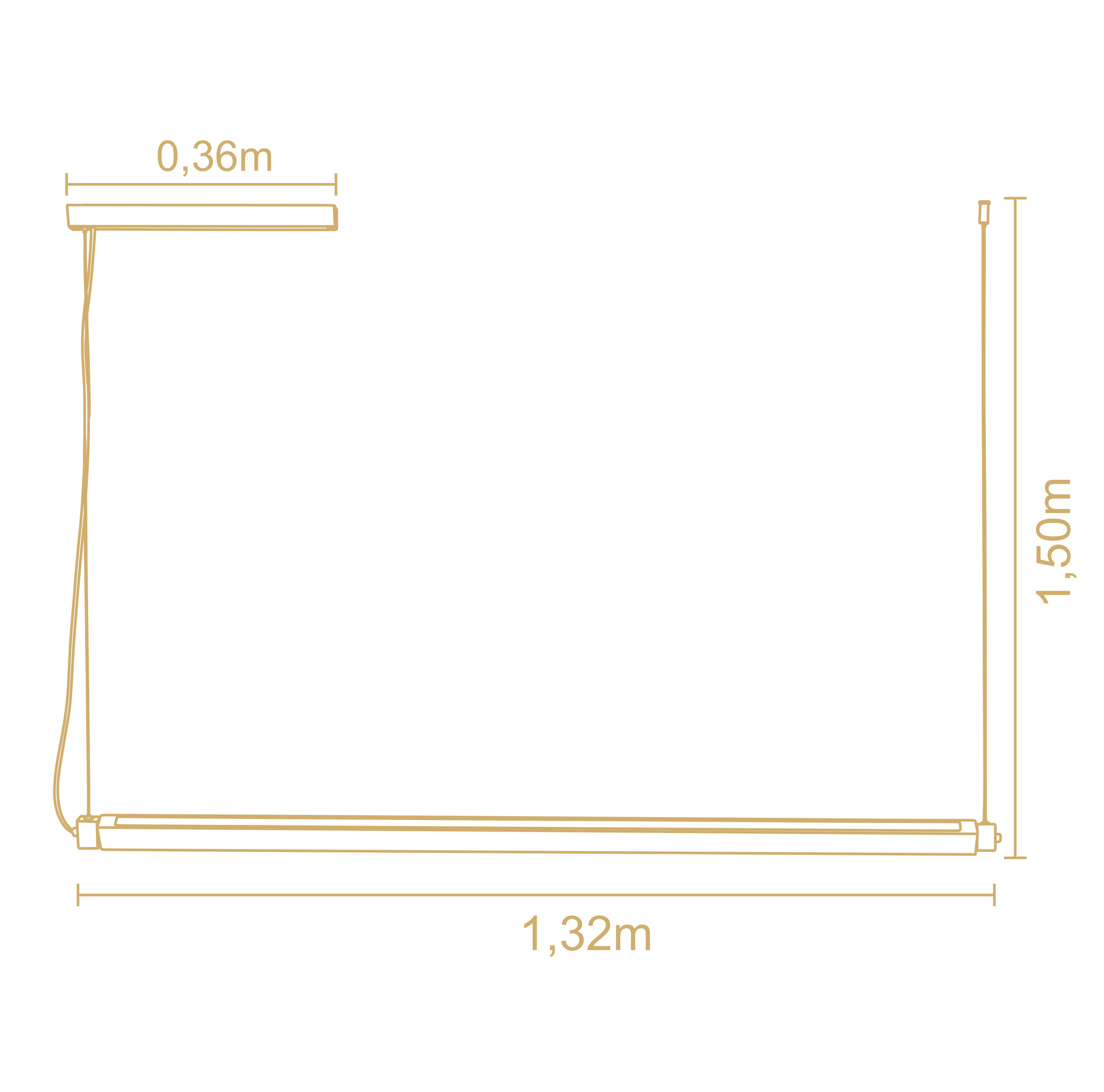 Lampara Colgante Rettangolare 3181Ct 3