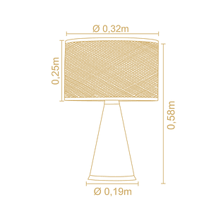 Lampara De Mesa Cone 3195Ct/85