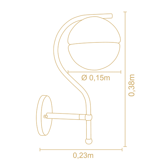 Lampara De Muro Sintonia   3219Ch