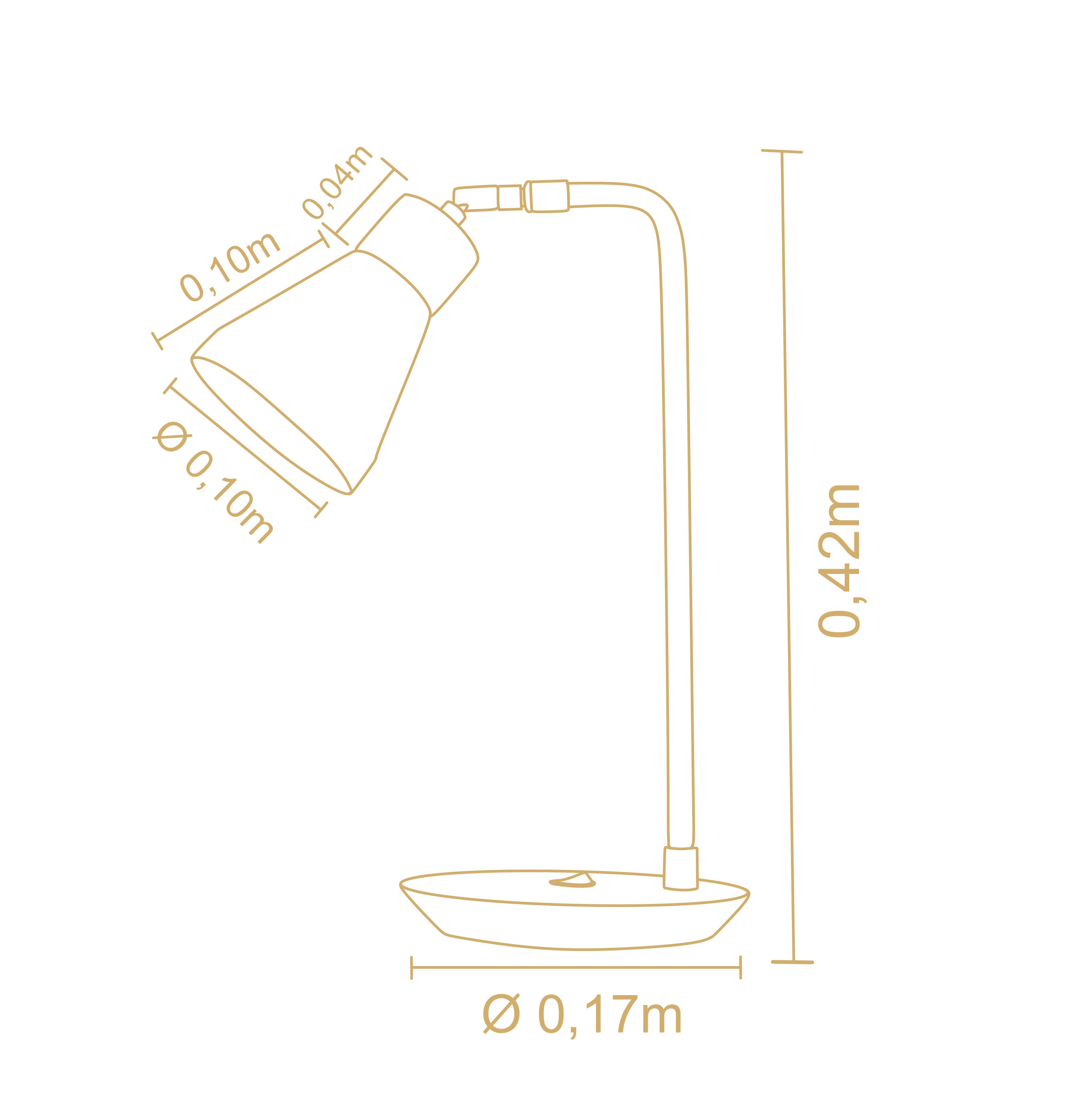 Lampara De Mesa Bruna  3061Ct 3