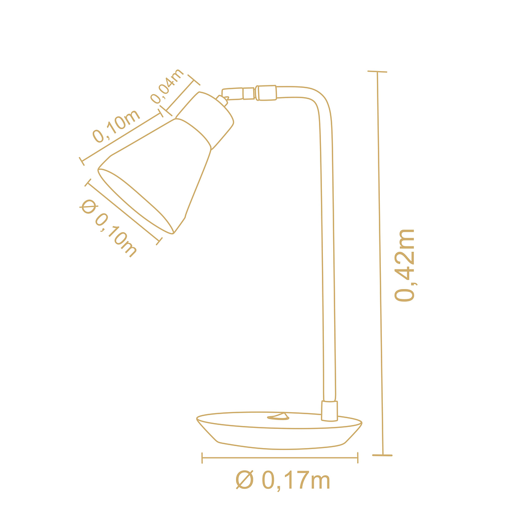 Lampara De Mesa Bruna  3061Ct - Image 3