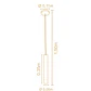 Lampara Colgante Legno Medium 3019Ct - Miniatura 3