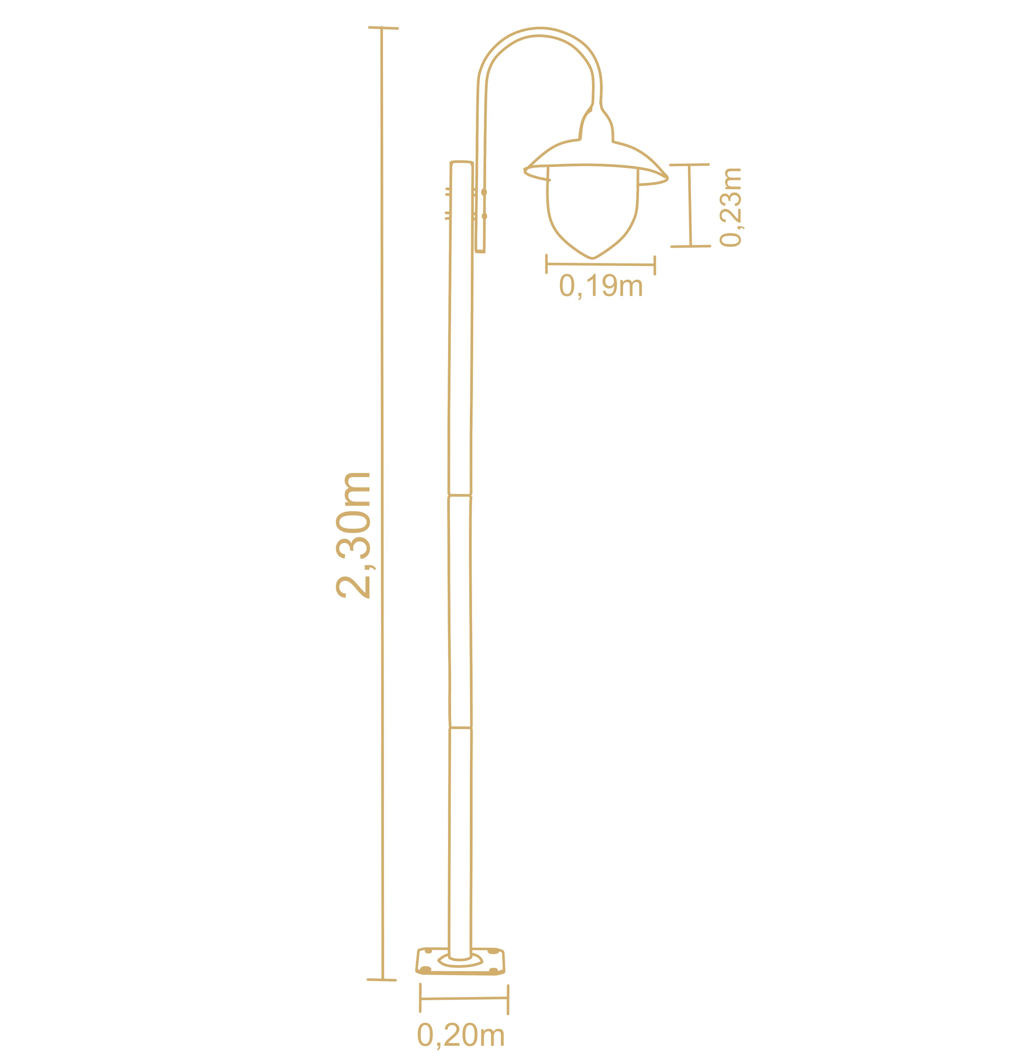 Lampara De Exterior Veneza 3068Ma/94 3