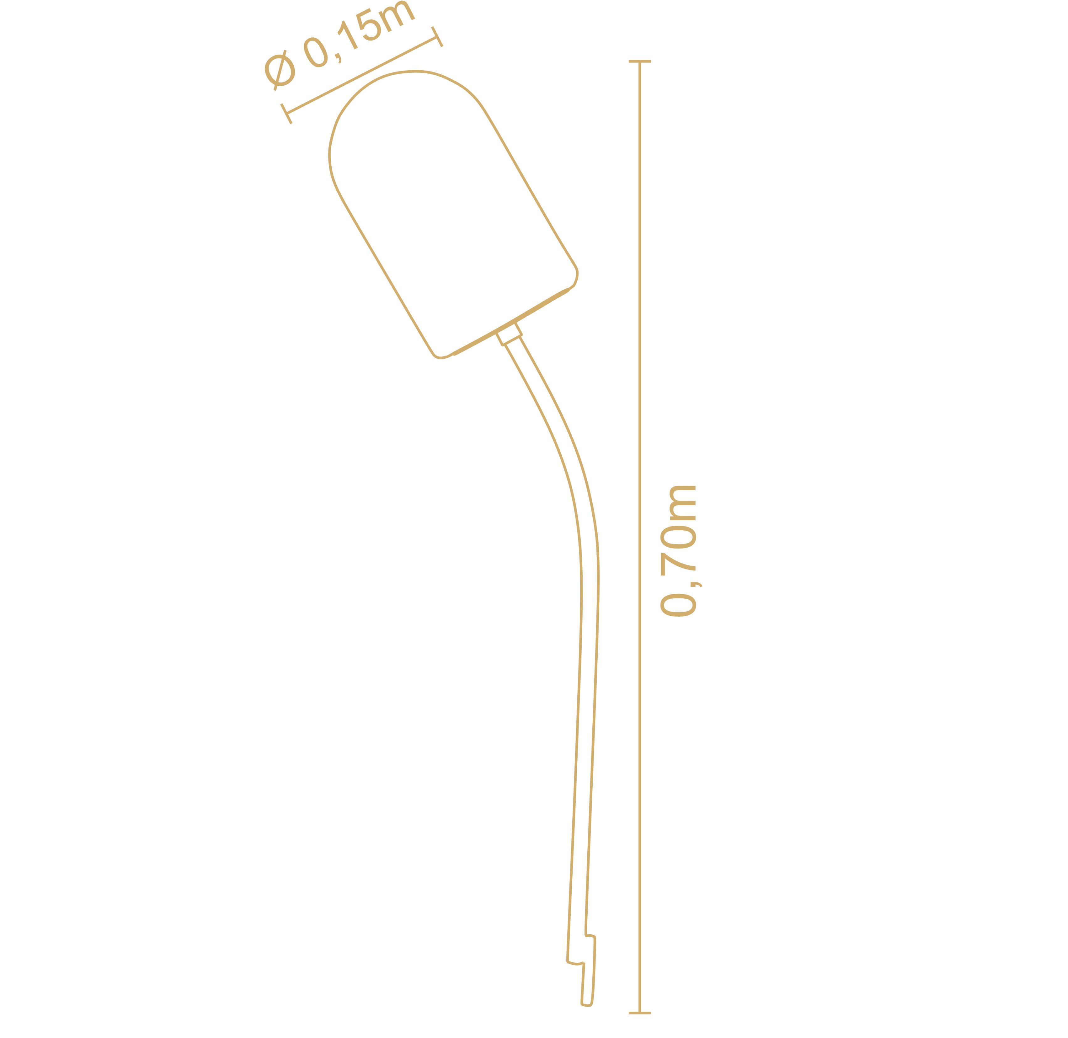 Lampara De Exterior Tulipa  3227Pt 3