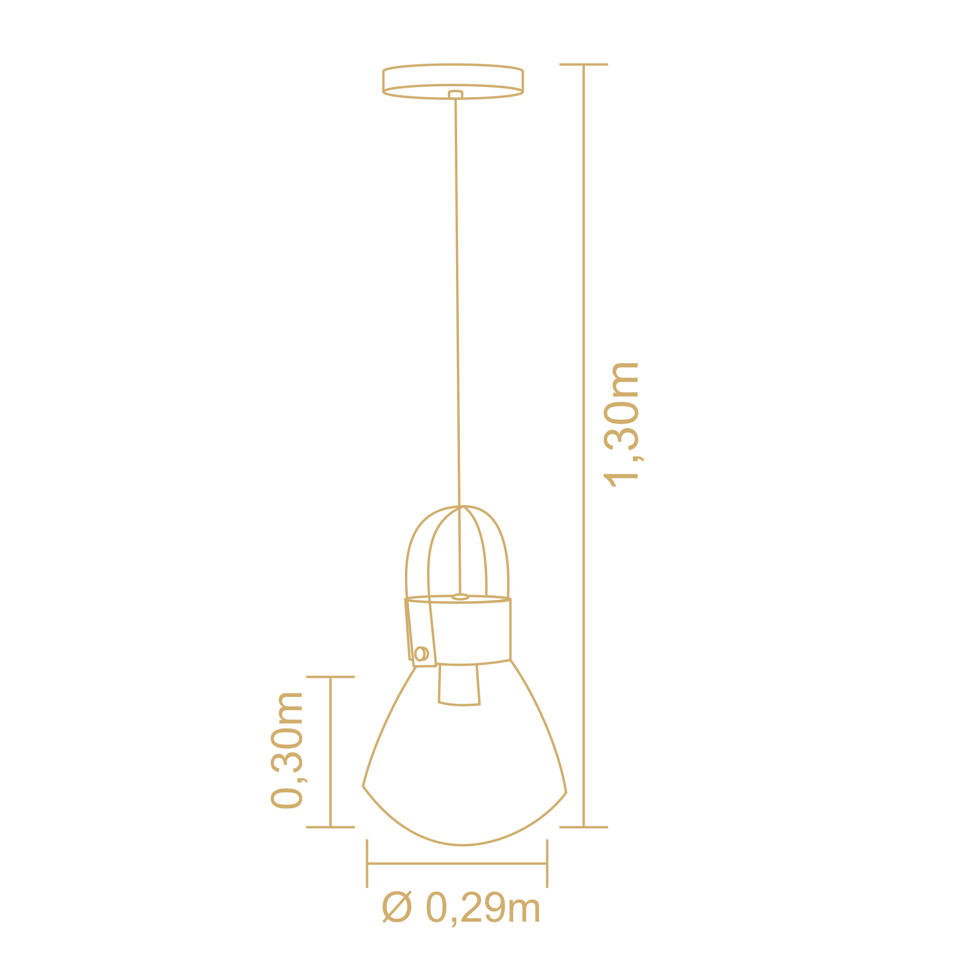 Lampara Colgante Bombillari Medium 2835Ct/94 3