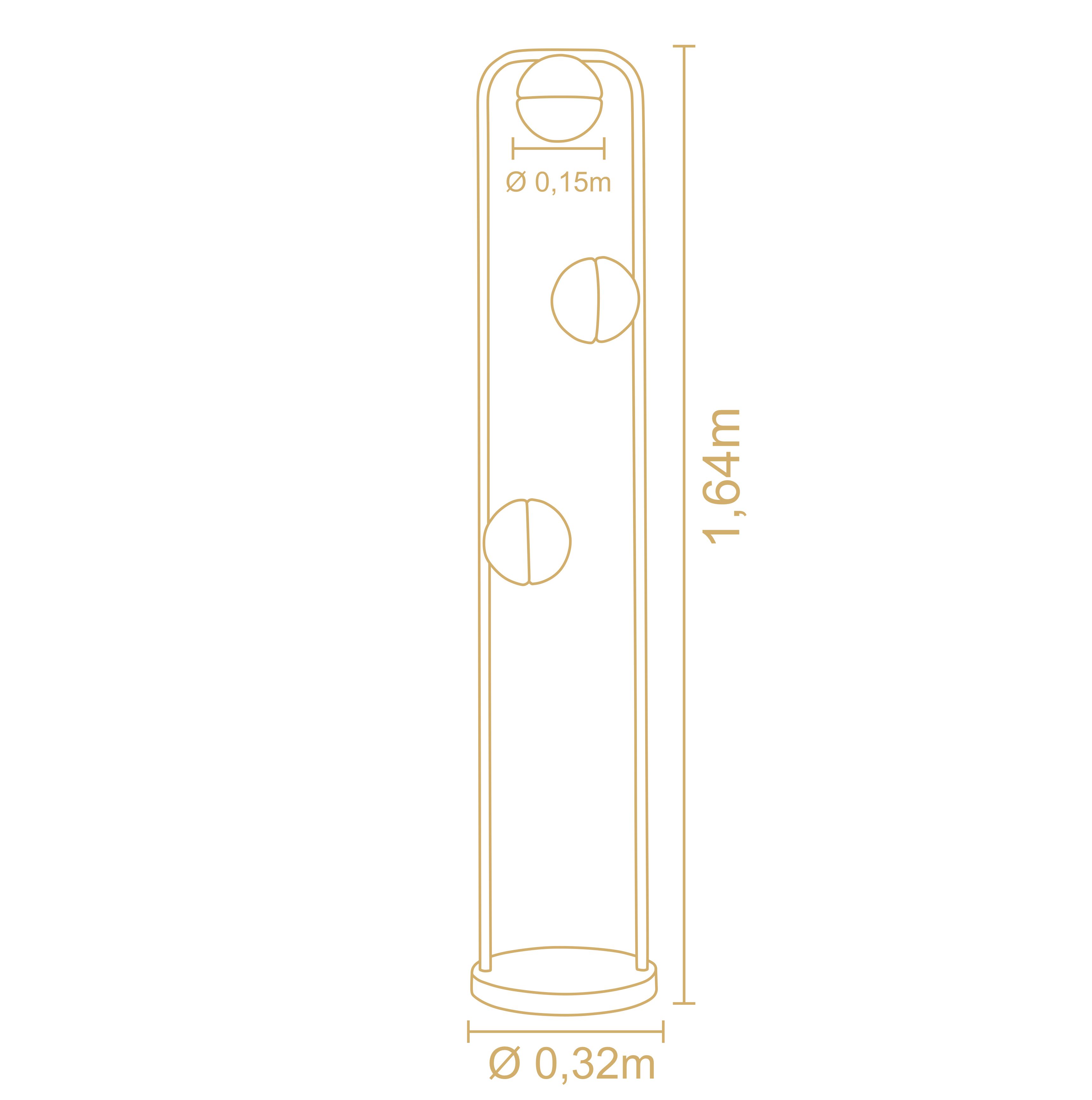 Lampara De Pie Sintonia Trio  3223Ch 3