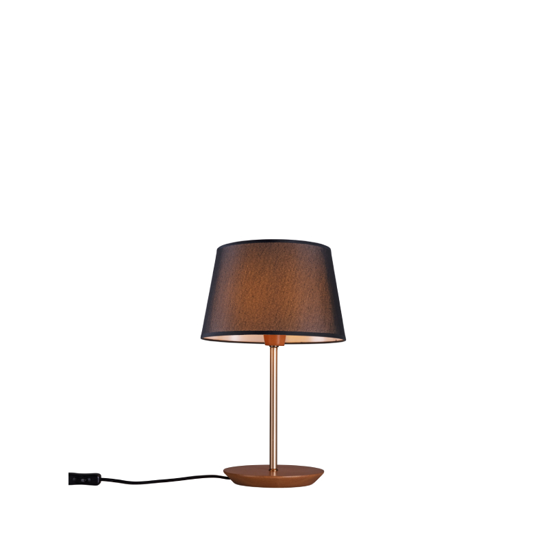 Lampara De Velador Slim Small Pantalla Negra 3038Ct/80 2