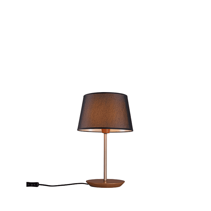 Lampara De Velador Slim Small Pantalla Negra 3038Ct/80 2