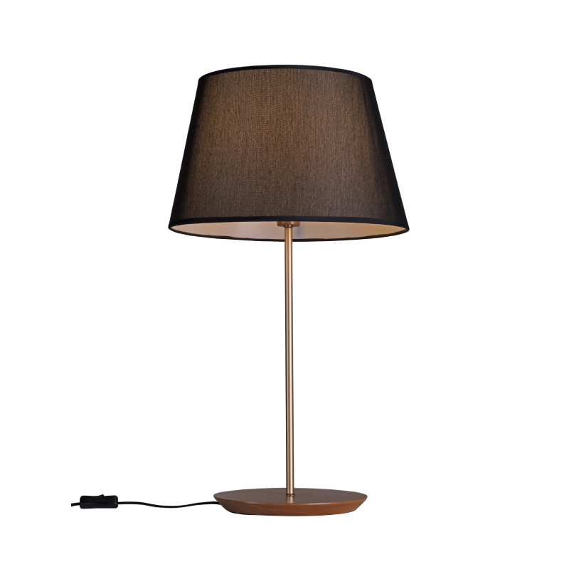 Lampara De Velador Slim Extra Large Pantalla Negra 3041Ct/80 2