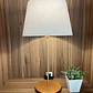 Lampara Velador Slim Extra Large Pantalla Algodón Crudo 3041Ct/83 - Miniatura 1